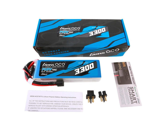 14.8V 3300mAh 4S 45C G-Tech Smart LiPo Battery (GEA334S45T3GT)