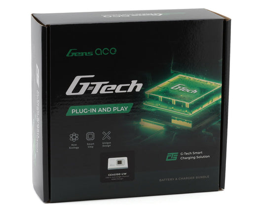 G-Tech Bundle 5000mAh 3S 60C Softpack Battery with S100 Charger (GEAS100503S60GT)