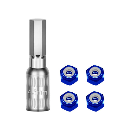 Aluminum Wheel Nuts with Nut Driver Blue for SCX30 (GPMSCX30/005-B)
