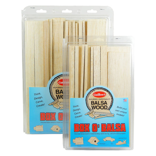 Box-O-Balsa 1 Pound Random Sizes Collection (GUI14)