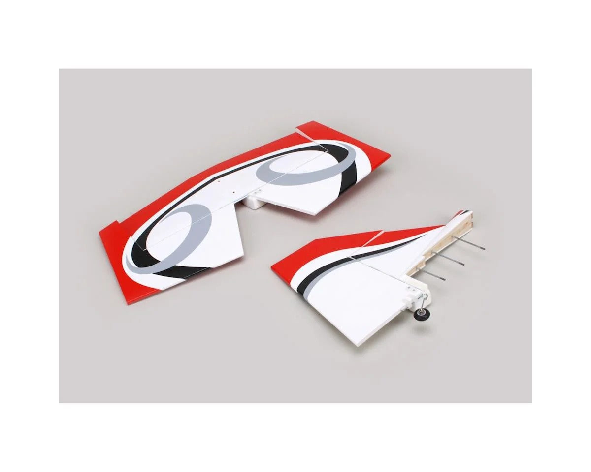 Twist 60 Tail Set with Elevator, Fin, and Rudder (True Red) (HAN421003)