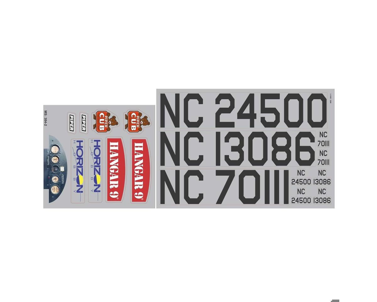Decal Sheet for J-3 Cub 10cc RC Airplane (HAN500522)