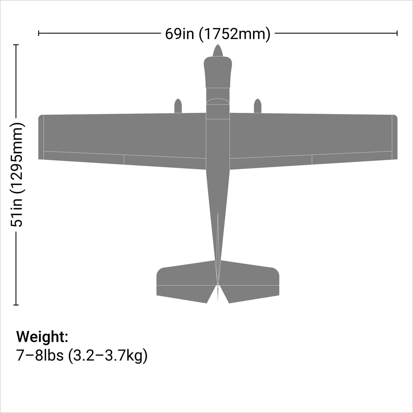 Valiant 10cc ARF 69-Inch Airplane (HAN5080)