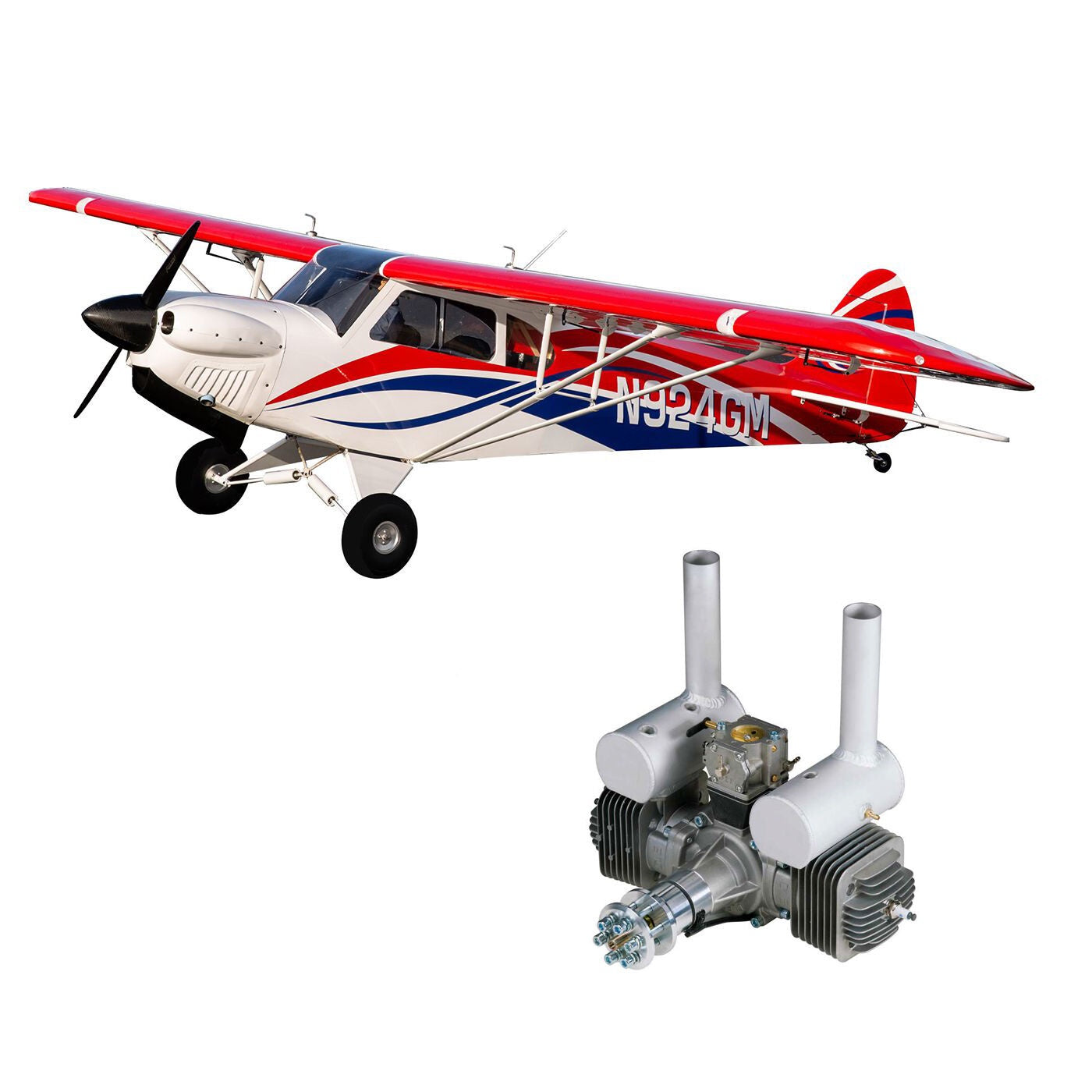 CubCrafters Cub FX-3 165" Ready to Fly with DLE-170 Gas Engine (HAN5280CDLE170)