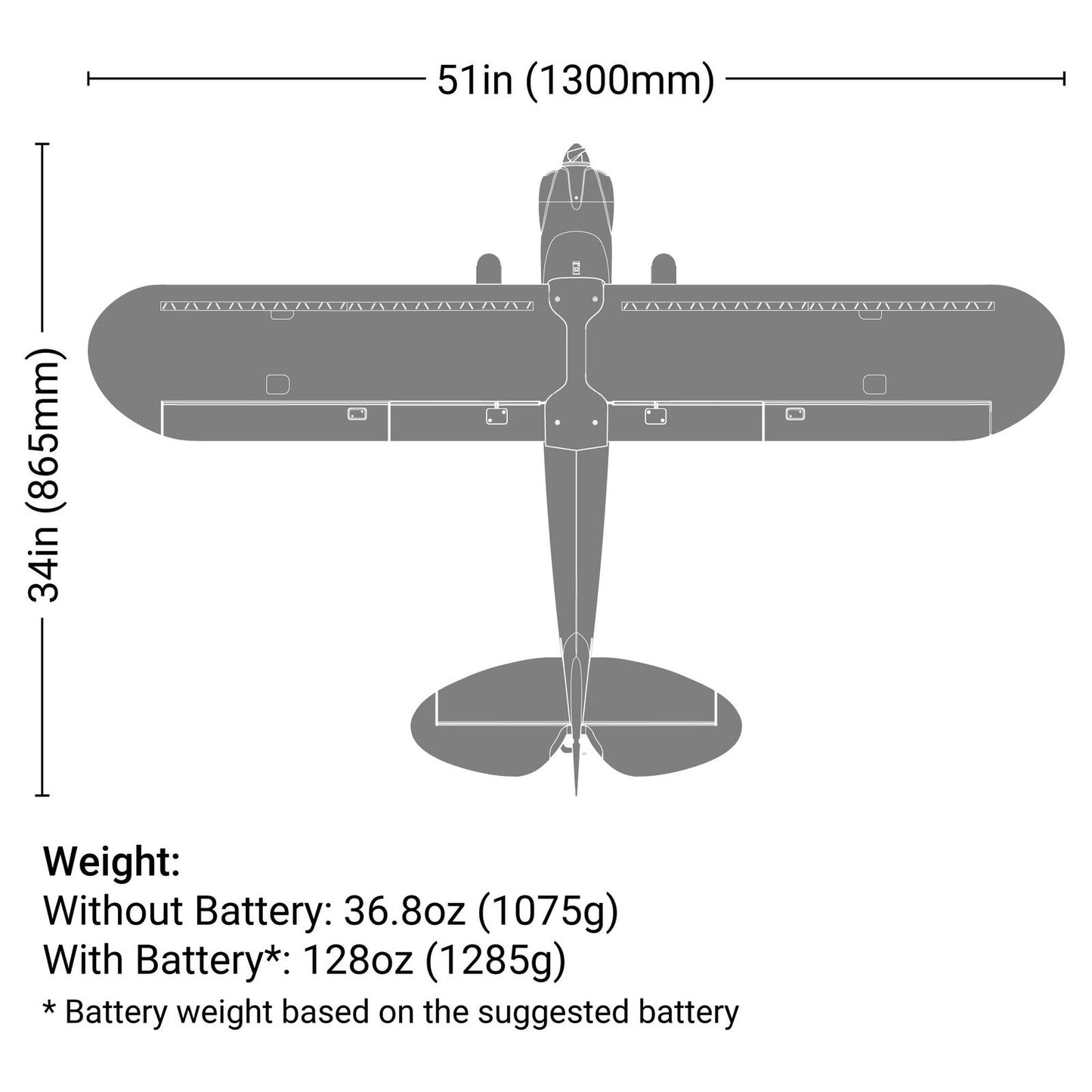 Carbon Cub S 2 1.3m RTF Basic (HBZ320001)