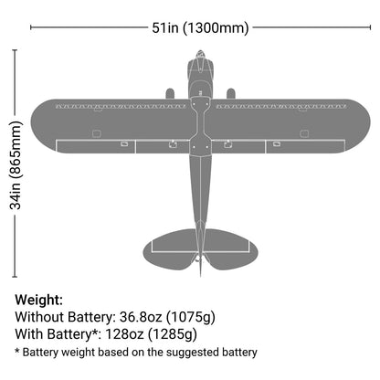 Carbon Cub S 2 1.3m RTF Basic (HBZ320001)