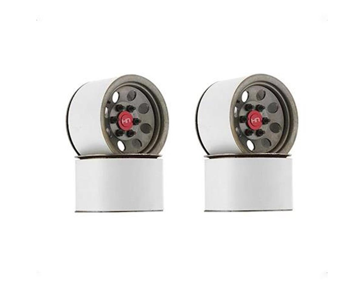 Steel 2.2 Beadlock 6-Lug 8-Hole Wheels for Rock Crawlers (HRABLW22H18)