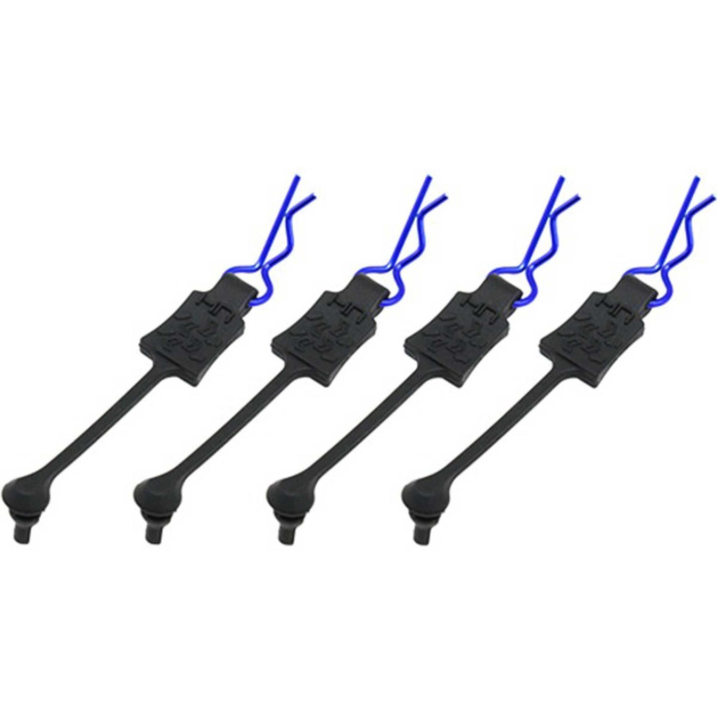 Blue Body Clip Retainers for 1/10 Scale Vehicles (Pack of 4) (HRABWP39T06)