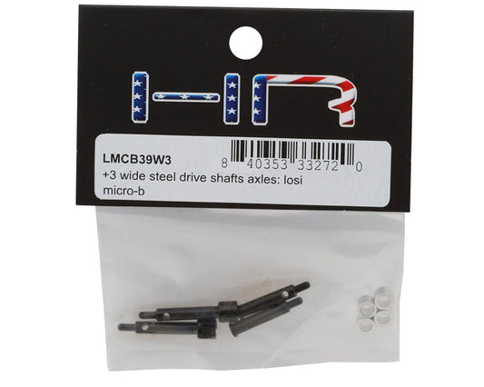 CNC Steel Axle Set for 1/24 Losi Micro-B (HRALMCB39W3)