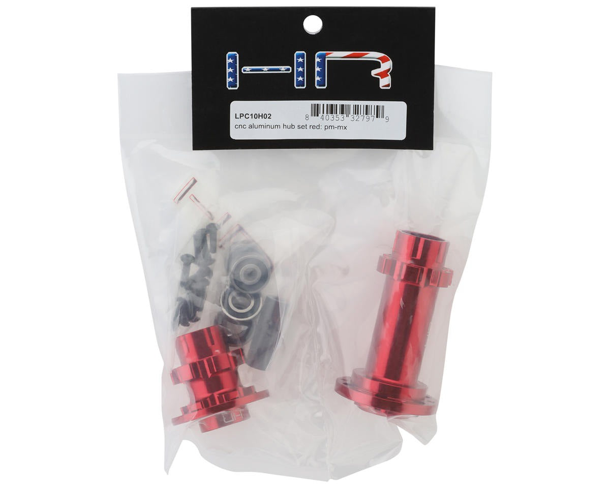 CNC Aluminum Hub Set Red for Losi Promoto-MX (HRALPC10H02)