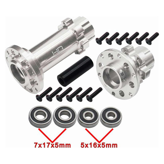 CNC Aluminum Hub Set Silver for Losi Promoto-MX (HRALPC10H08)