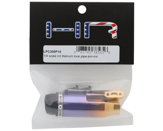 1/4 Scale RCT Titanium Look Pipe PM-MX (HRALPC300P14)