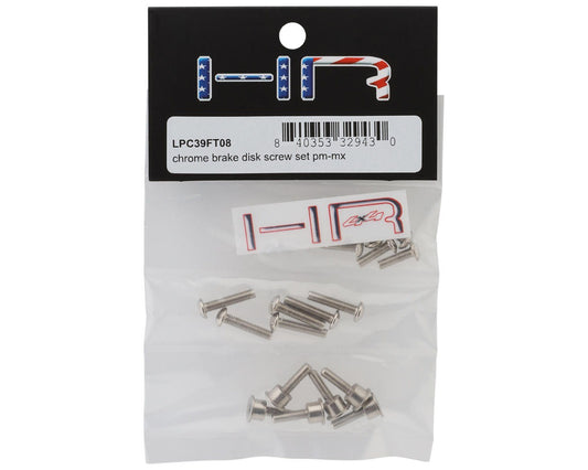 Chrome Brake Disk Screw Set for 1/4 Promoto-MX (HRALPC39FT08)