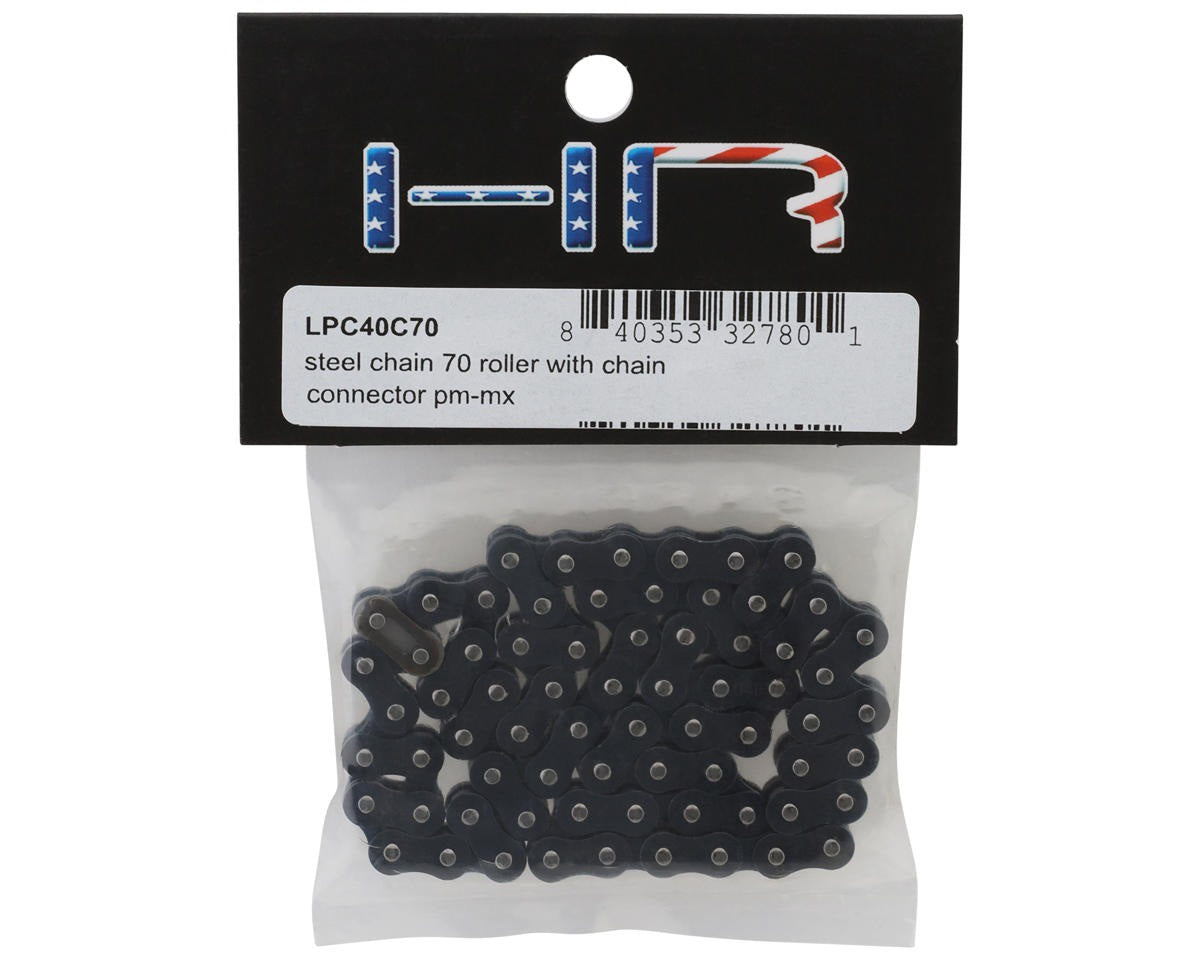 Steel Chain 70 Roller with Chain Connector for Losi Promoto-MX Motorcycle (HRALPC40C70)
