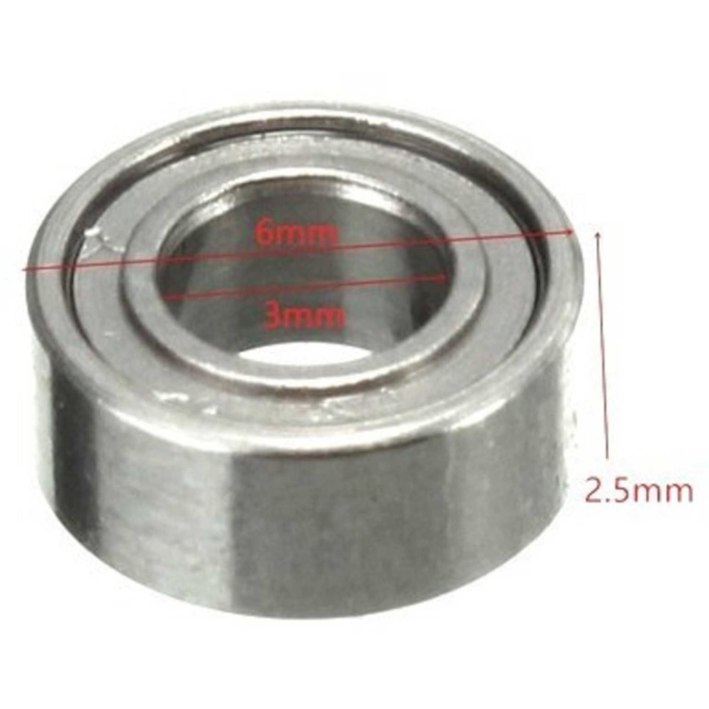 3x6x2.5mm Ball Bearing Set of Four (HRAMBB3625)