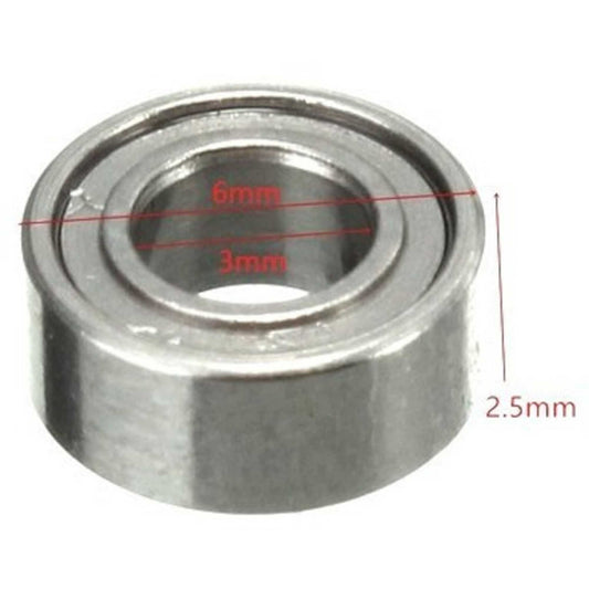 3x6x2.5mm Ball Bearing Set of Four (HRAMBB3625)