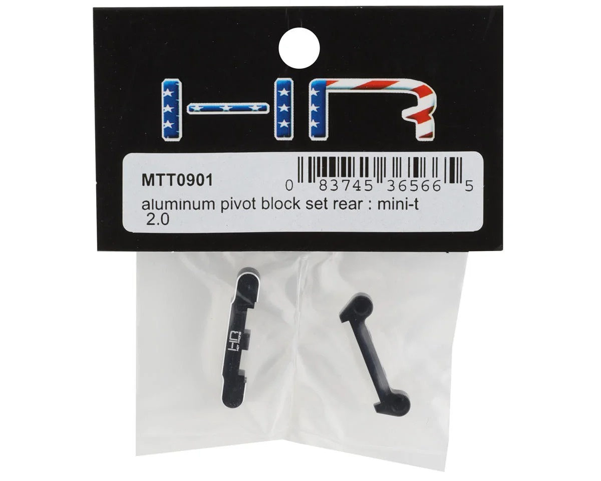 Aluminum Rear Pivot Block Set for Mini-T 2.0 (HRAMTT0901)