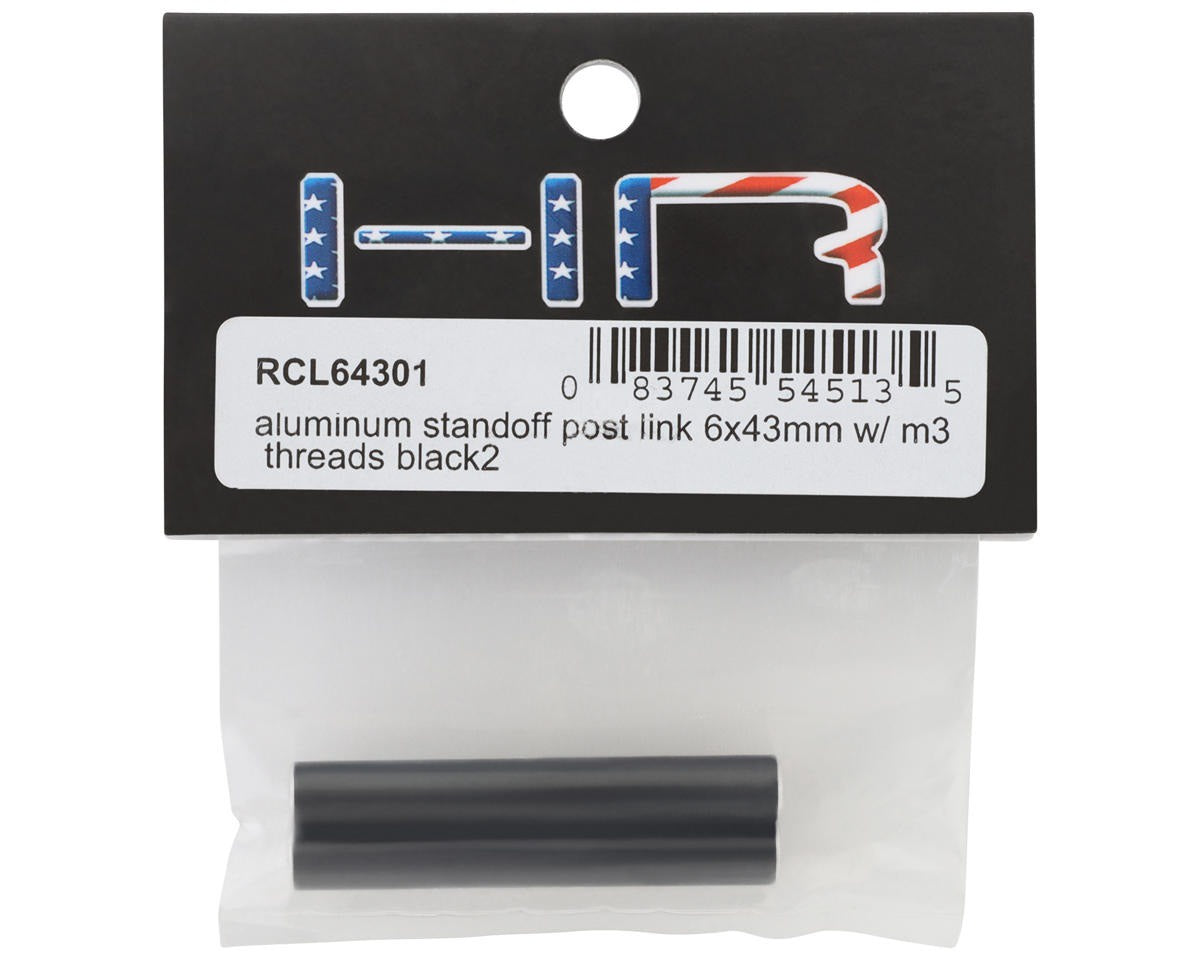 Aluminum Standoff Post Link 6x43mm with M3 Threads (2) (HRARCL64301)