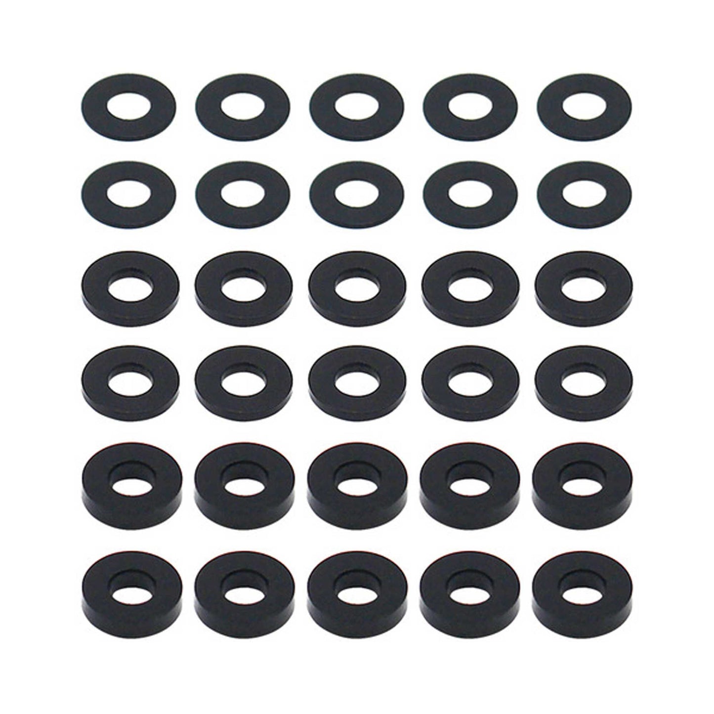 7.8x3.5mm Aluminum Hub Spacer Set (30) Black (HRASPC3578A01)