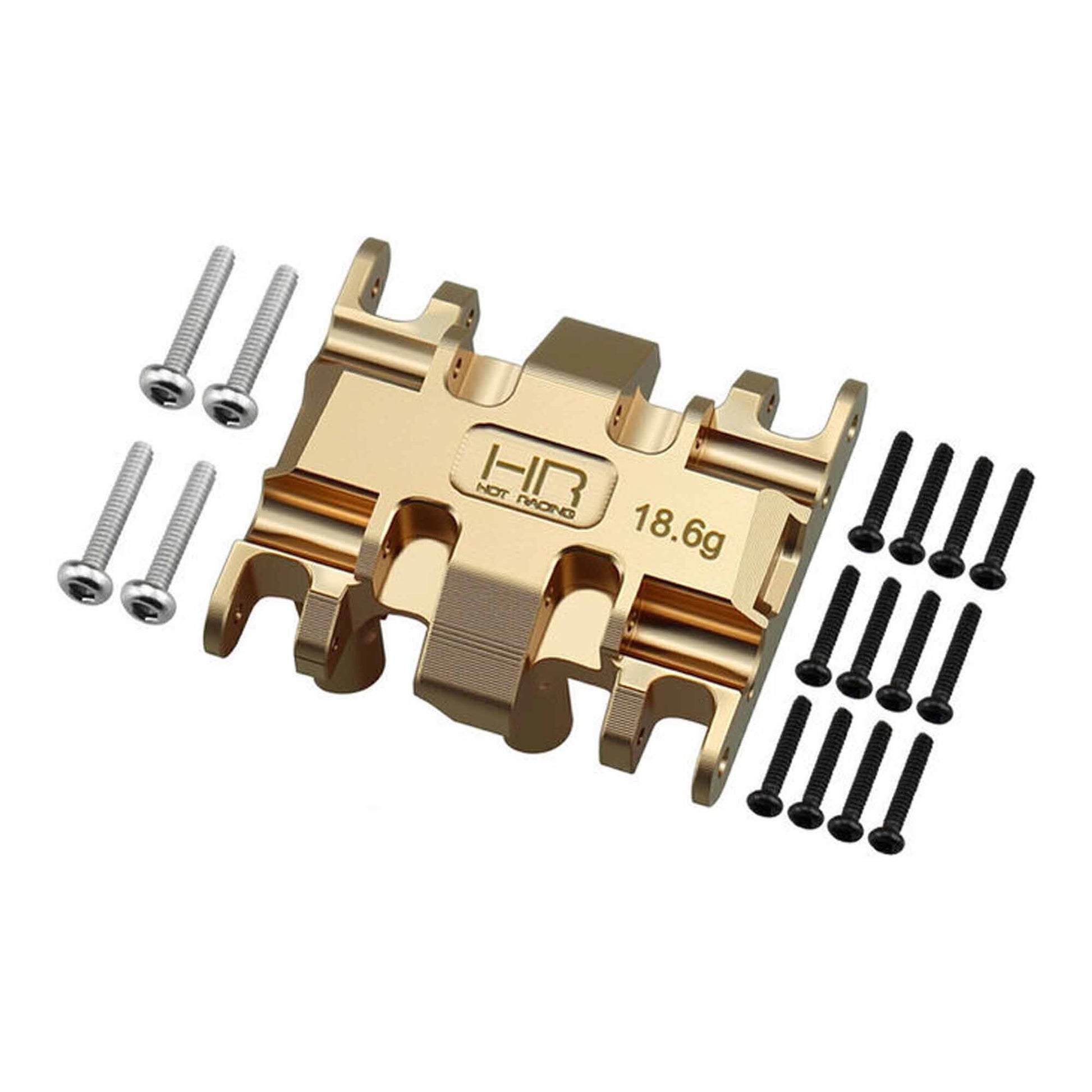 Brass Center Gear Box Mount for SCX30 (HRASXTY38LH)_1