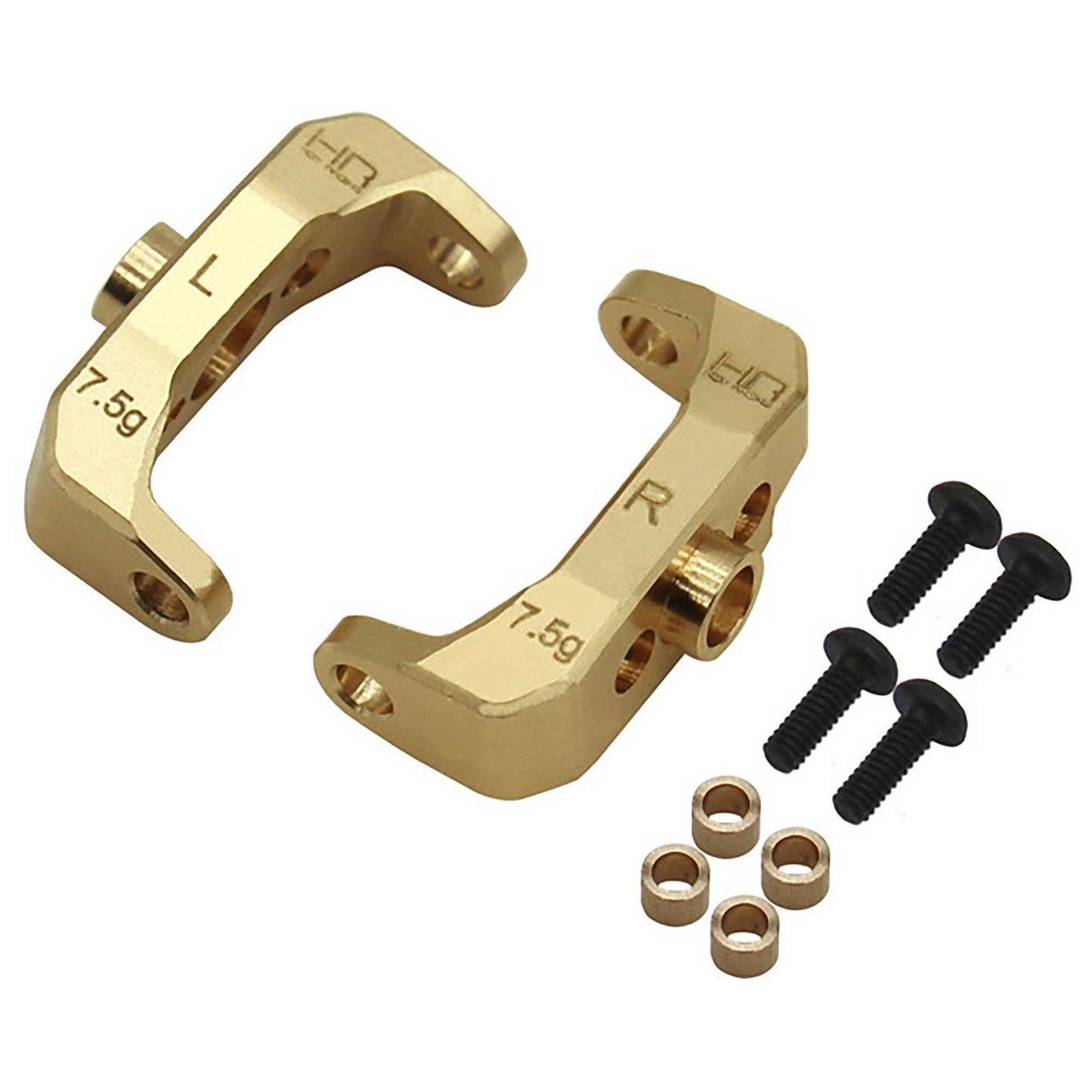 Brass 7.5g Bearing C-Hubs for Traxxas TRX4-M (HRATRXM19H)