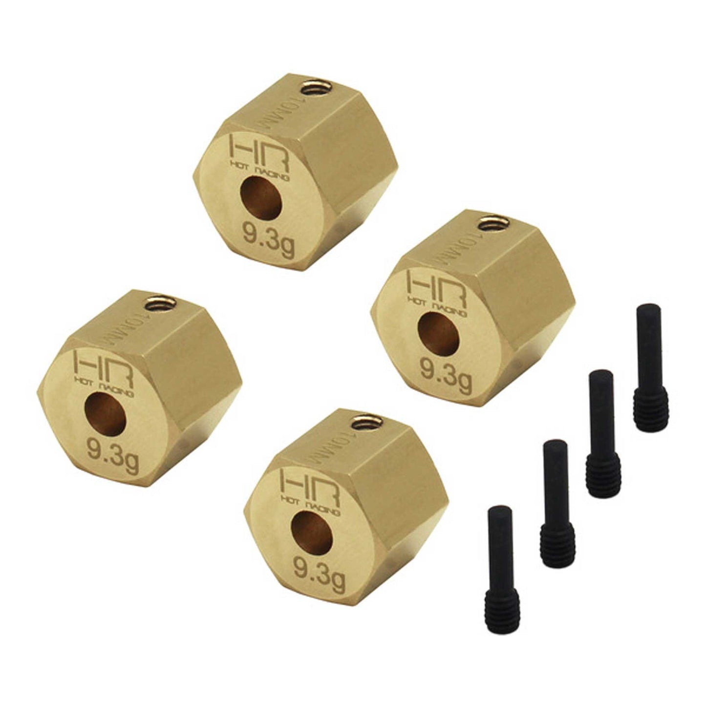 9.3 g Brass 10mm Wheel Hub 12mm Hex for Axial UTB18 (HRAUTBM10H10)