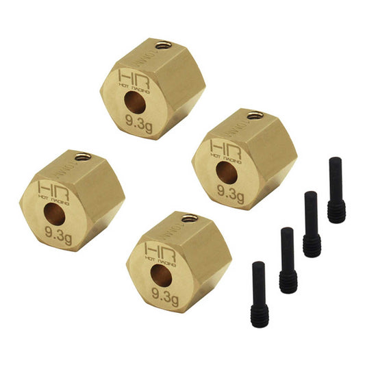 9.3 g Brass 10mm Wheel Hub 12mm Hex for Axial UTB18 (HRAUTBM10H10)