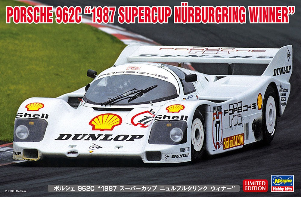 1/24 Porsche 962C 1987 Super Cup Nurburgring Winner Plastic Model Kit (HSG20603)