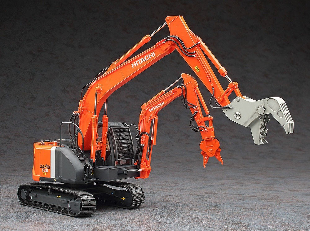 1/35 Hitachi Construction Machinery Double Arm Working Machine ASTACO NEO Crusher/Steel Cutter Plastic Model Kit (HSG52161)