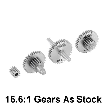 Stainless Steel 16:6:1 Transmission Gear Set for TRX-4M (INJ4M36AS)