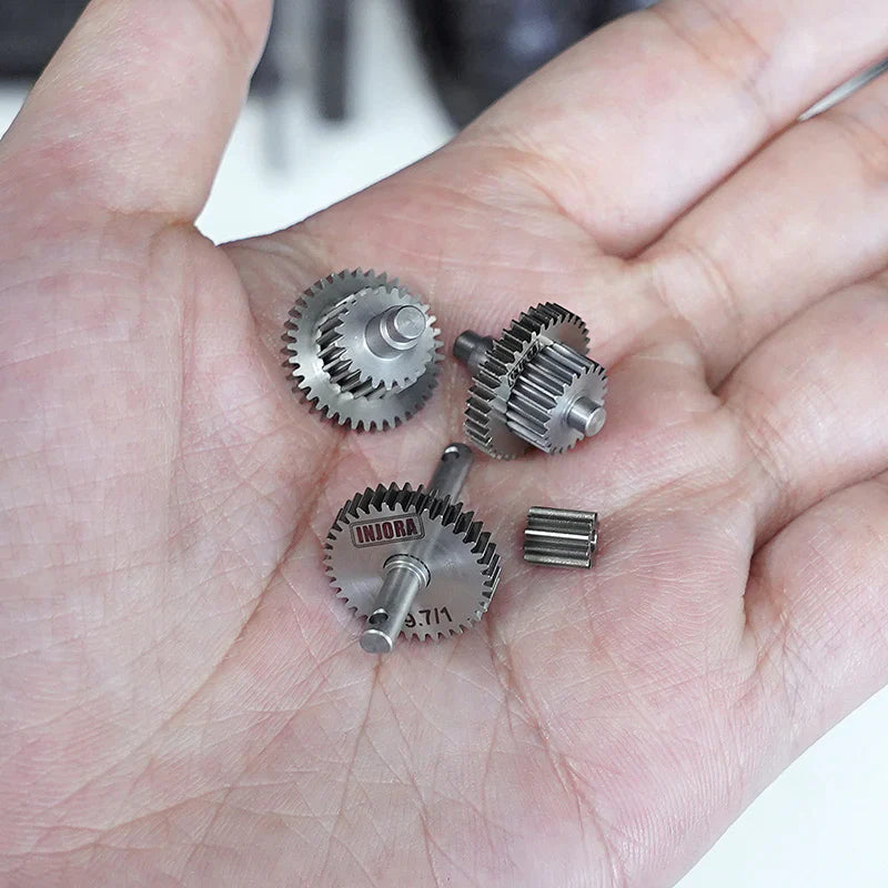 Stainless Steel 9:7:1 71% Overdrive Transmission Gear Set for TRX-4M (INJ4M36OD)