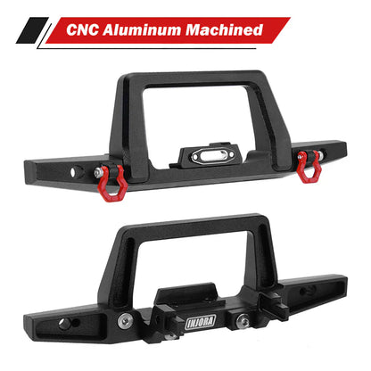 Aluminum Front and Rear Bumper Black for TRX-4M (INJ4M41FR)