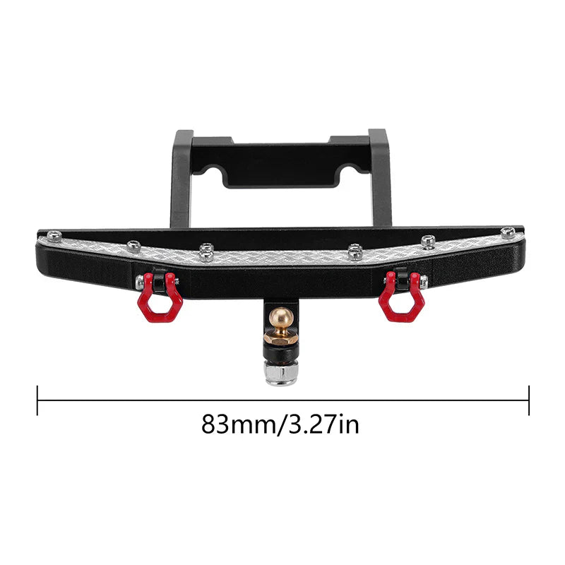 Aluminum Front and Rear Bumper Black for TRX-4M (INJ4M41FR)