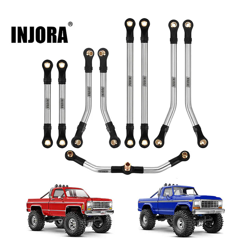 Stainless Steel High Clearance Chassis and Steering Link Set for TRX-4M (INJ4M5770SR)