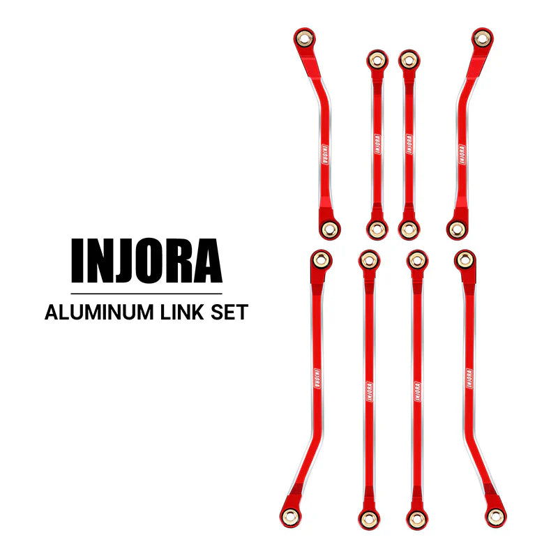 Aluminum High-Clearance Link Set Red for TRX-4M (INJ4M73RD)