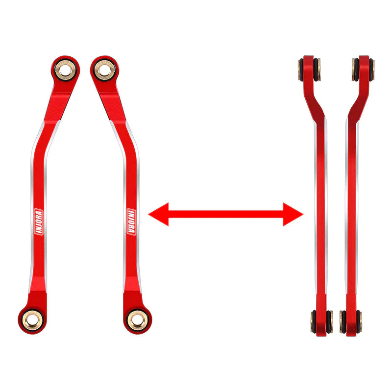 Aluminum High-Clearance Link Set Red for TRX-4M (INJ4M73RD)