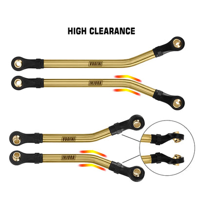 Brass 8-Piece High-Clearance Link Set for TRX-4M (INJ4M77)