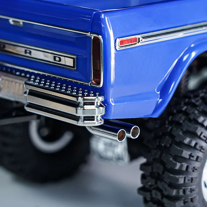 Aluminum Front and Rear Bumper with Dual Exhaust for TRX-4M (INJ4M95FR)