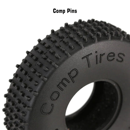 Comp Pin 1.0" S5 Super Soft Compound Tires 65x19mm for 1/24-1/18 Rock Crawler (4) (INJAX2440)