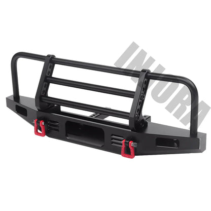 Aluminum Adjustable Front Bumper for TRX-4/SCX10/SCX10 II (INJCRAW18184BK)