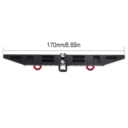 Metal Rear Bumper Black with D-Rings for TRX-4 (INJCRAW2017324)