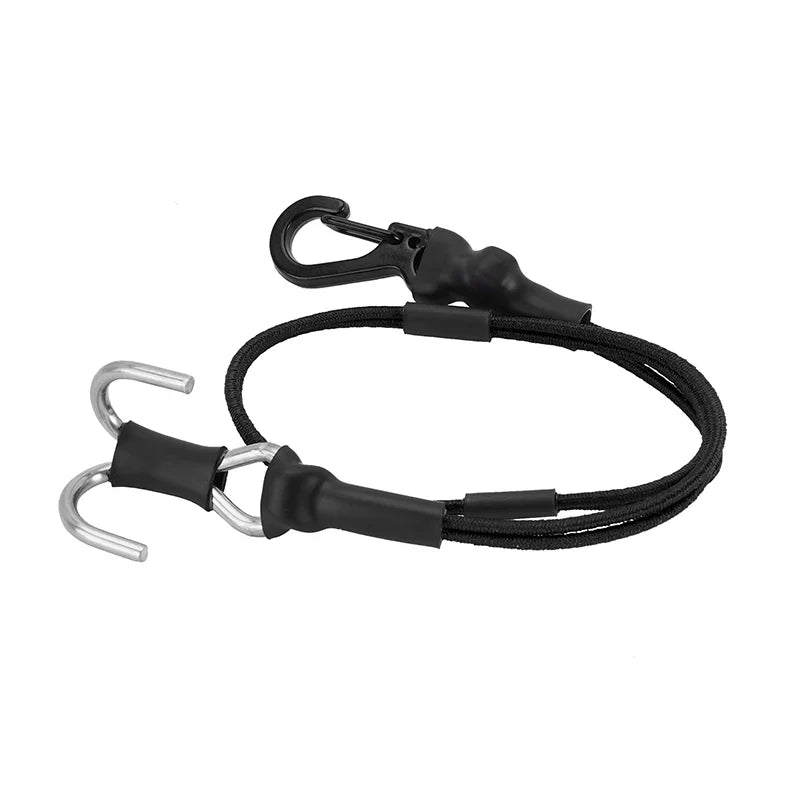 Elastic Strap Rescue Rope Black with Hooks for 1/24-1/18 Rock Crawler (INJINA95BK)