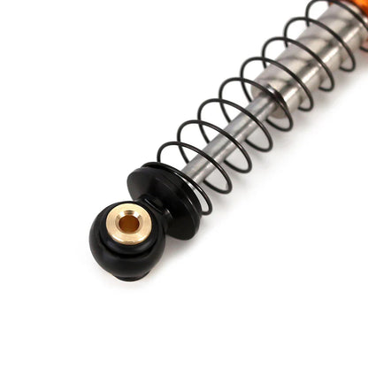 Aluminum Double-Barrel Threaded Shocks 43mm Orange for SCX24 (4) (INJSCX2427GD4)