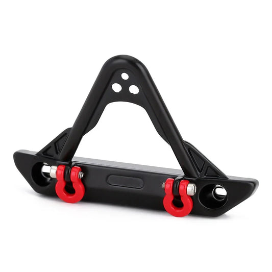 Metal Front Stinger A-Style Bumper Black with Lights for SCX24 (INJSCX2448A)