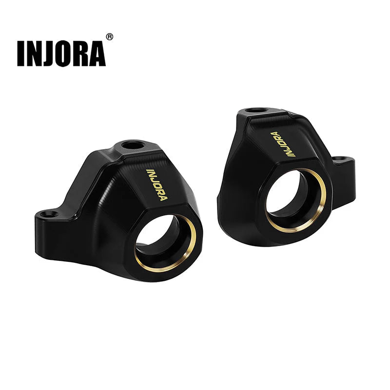Black Brass Steering Knuckles for SCX30 (INJSCX30-04BK)