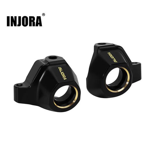 Black Brass Steering Knuckles for SCX30 (INJSCX30-04BK)
