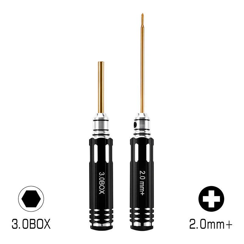 2mm Phillips Screwdriver and 3mm Nut Driver for SCX30 (INJTOOL-LSD63-64)