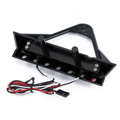 Metal F35 Front Bumper Black with Lights for 1/10 Rock Crawler (INJYQBF35)