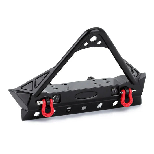 Metal F35 Front Bumper Black with Lights for 1/10 Rock Crawler (INJYQBF35)