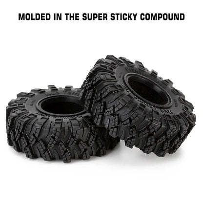 Kraken Claw 1.0" M/T Tires for 1/24-1/18 Rock Crawler (4) (INJYQT1007)